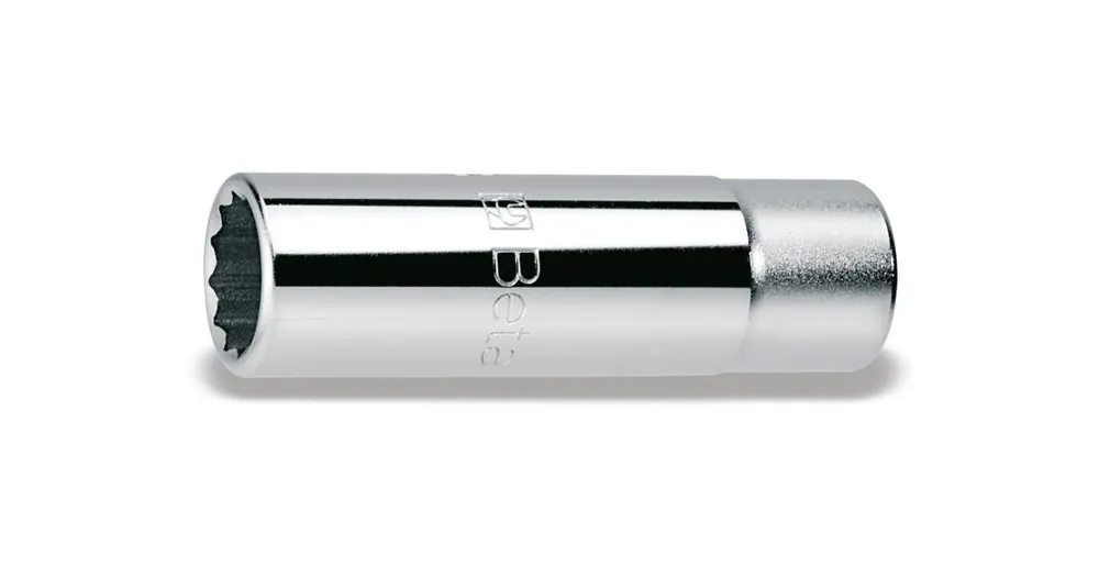 BETA Chiavi a bussola con attacco quadro femmina 1/2", tipo lungo bocca poligonale, cromate art.920AS/L