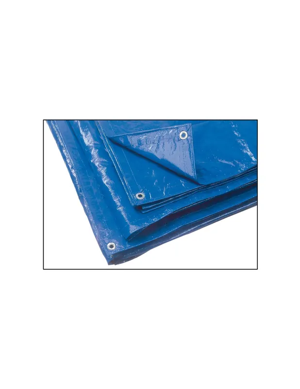 Telo Occhiellato 3x5 Telone in Polietilene Impermeabile Copertura Esterno Protezione Blu