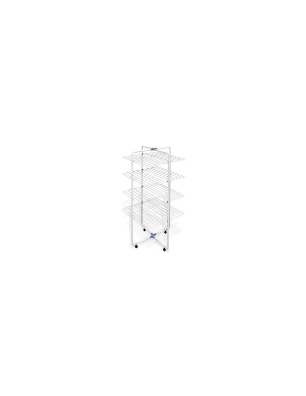 Stendibiancheria In Acciaio A Torre 4 Ripiani Con Ruote Cm 71x71x168 H Gimi Vip 4