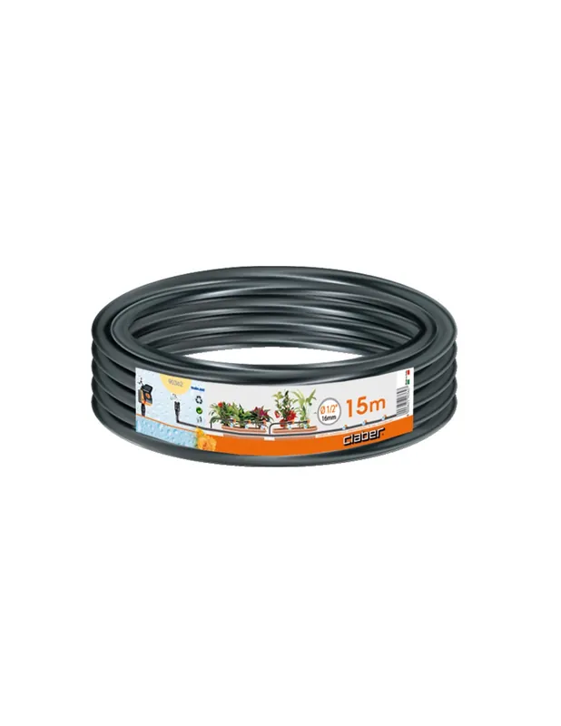 Tubo Collettore 1 2" 25 Metri Irrigazione a Goccia Giardino Prato Orto Claber.