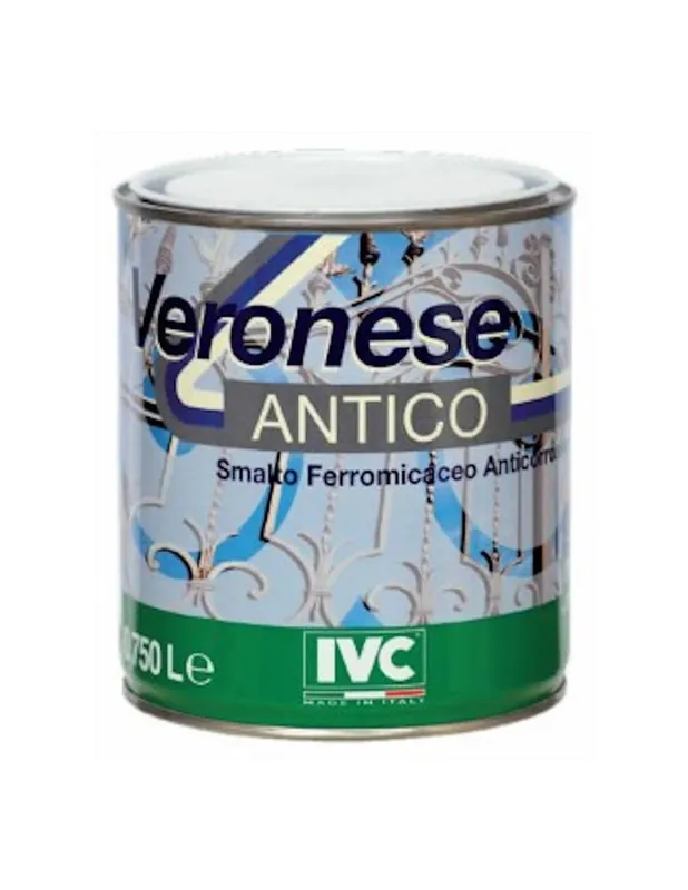 IVC Veronese Antico Ferromicaceo Anticorrosivo Grigio Scuro Grana Grossa LT 0,75