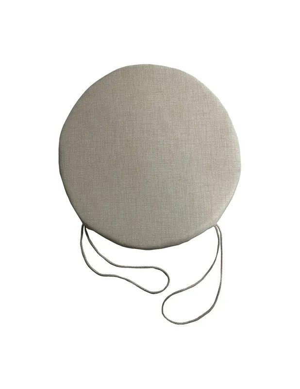 Cuscino Per Sedia Rotondo Garden Ecrù Cotone Poliestere 41cm