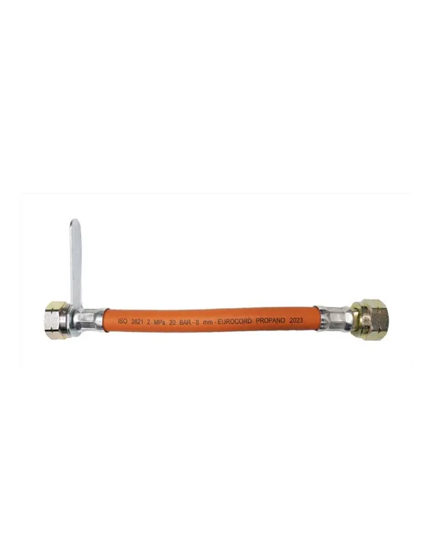 Flessibile Per Centraline Gas In Gomma Arancio Da 100cm 20 Bar