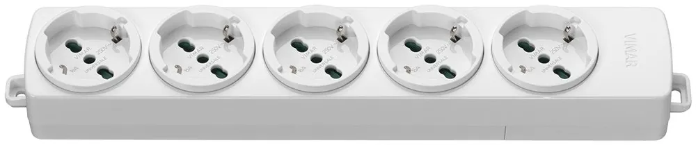 VIMA 01293.NC.B / WEISS VIELFACHSTECKDOSE 5 UNIVERSAL