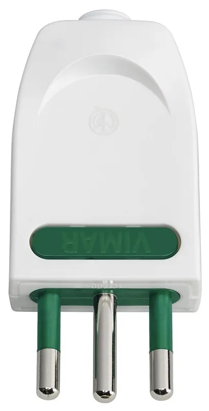 VIMA 00203.B / 2P+T10A STECKER WEISS