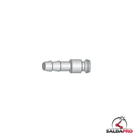 Attacco rapido maschio per tubetto H2O Ø 6 torce BZ - Tynos (10pz)