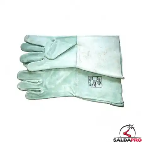 Guanti di protezione in pelle crosta con manichetta 15cm
