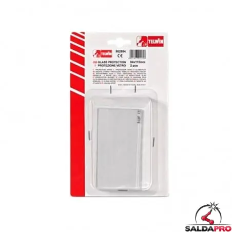 Vetro protezione interno 47x102mm per maschera saldatura Telwin (2pz)