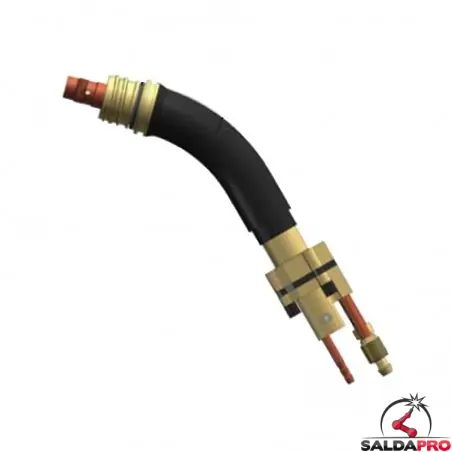 Corpo torcia DIX MSZ / MCZ 304 SLZ collo 45° per torce Dinse