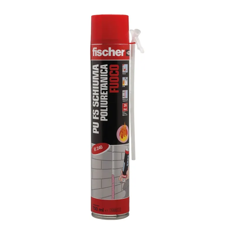 Schiuma poliuretanica PU FS 750 - EI 240 EN 13501-2 2016 ignifuga manuale
