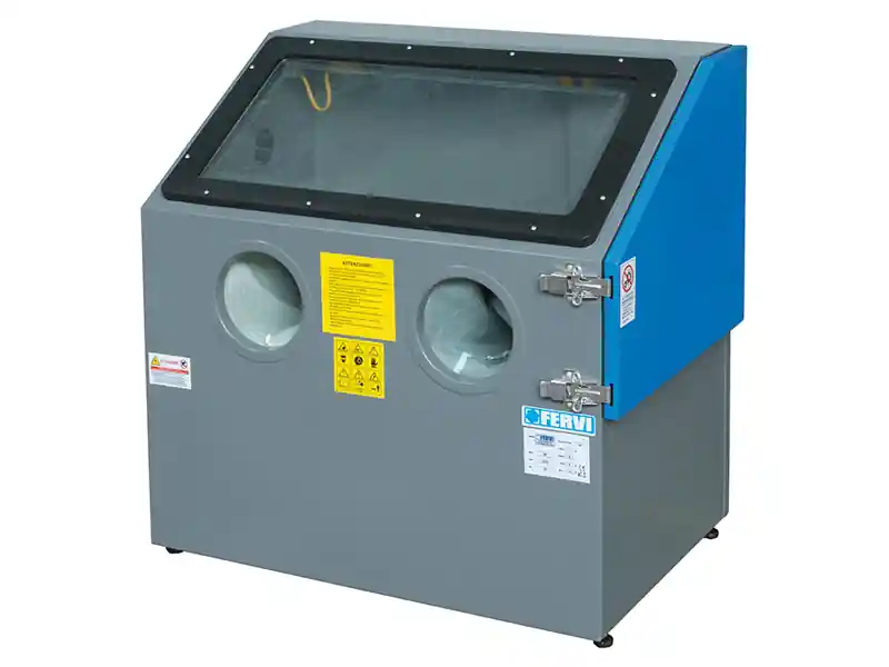 Sabbiatrice da banco Fervi 0487 con cabina da 685x455x420mm