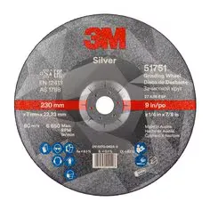 Disco abrasivo da sbavo 3M Silver T27 230x7mm centro depresso (10pz)