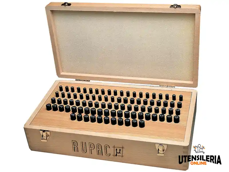 Set 91pz spine calibrate Rupac MicroMet Plus precisione classe 2, 1,00-10 mm