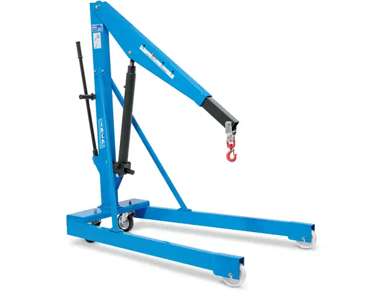 Gru idraulica a carrello OMCN 134 pompa a due velocità, portata 1000Kg