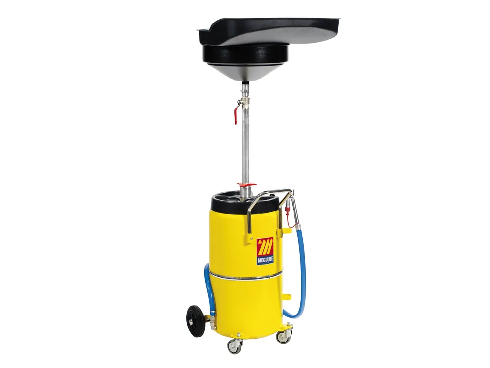 Recuperatore olio esausto Meclube con imbuto girevole, serbatoio 90lt