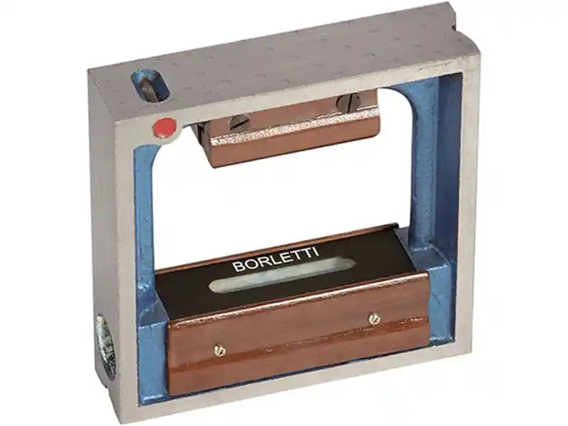 Livella quadra di precisione a bolla d‘aria Borletti 250x250mm, sensibilità 0,02mm