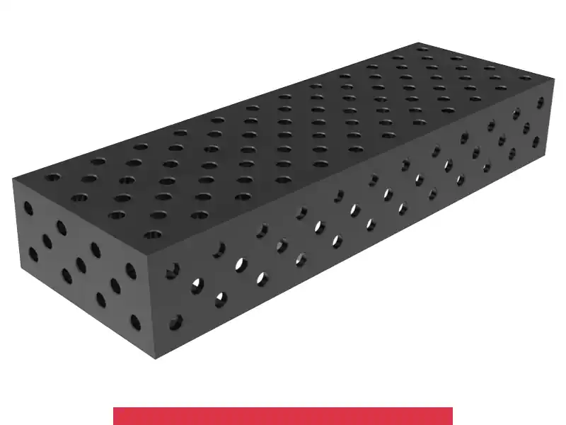 Blocco di collegamento 1200x400x200mm SteelMax GPPH, spessore 15mm, fori 28mm griglia diagonale