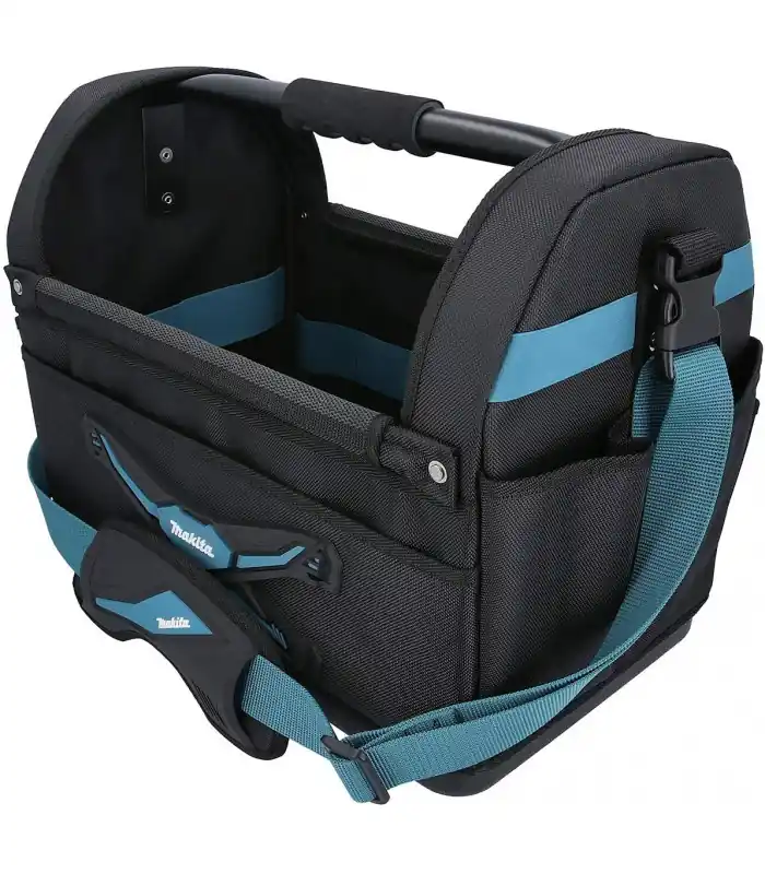 Borsa porta attrezzi Makita E-15403 rigida aperta per installatori comodo portautensili con tracolla