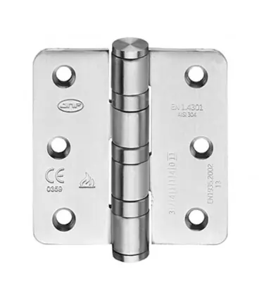Cerniera acciaio inox 3 cuscinetti con angoli rotondi da 75x75 mm IN.05.021.075.R JNF