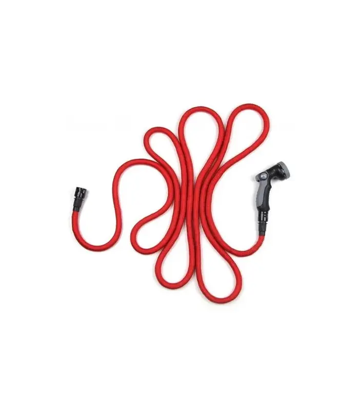 Tubo da irrigazione 2 strati antinodo antitorsione estensibile 7,5-23 mt Rosso