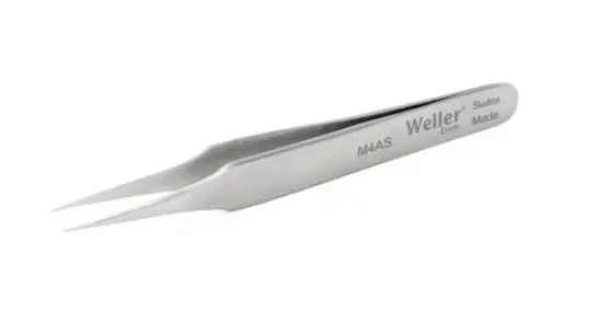 Micro pinzette, punta molto fine, M4AS Weller
