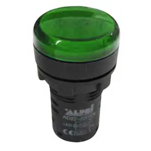 Segnalatore Luminoso 24V A Led Verde Con Gemma AP/SEGN/220G-C