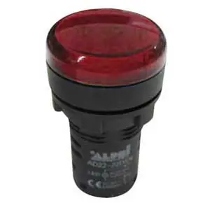 Segnalatore Luminoso 24V A Led Rosso Con Gemma AP/SEGN/220R-C