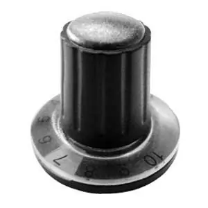Manopola A Mandrino 26x21 Ø6 Grigia MA/1131GR