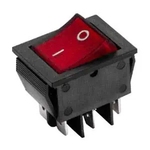 Interruttore A Bilanciere 16A-250V Bipolare Rosso INT/2280H-I
